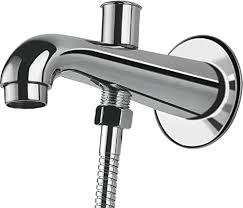 Bath spout with tip ton