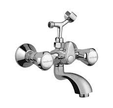 wall mixer with hand shower arrangement (crutch)