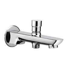Bath spout with tip ton