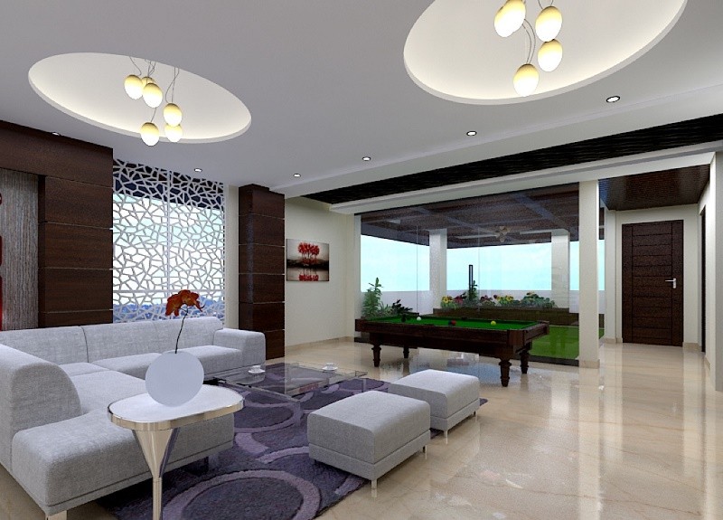 LIVING ROOM DESIGN - MODERN AND SPORTY