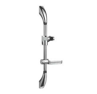 shower sliding bar with soap dish (round bar)