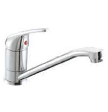sink mixer swivel spout 450 mm long braided hose  (table mounted)