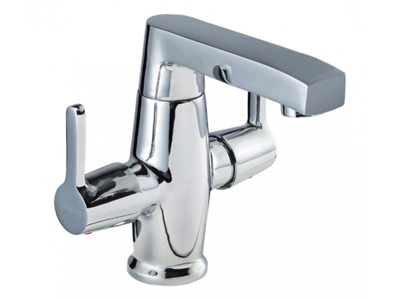 Center hole basin mixer w/o popup waste