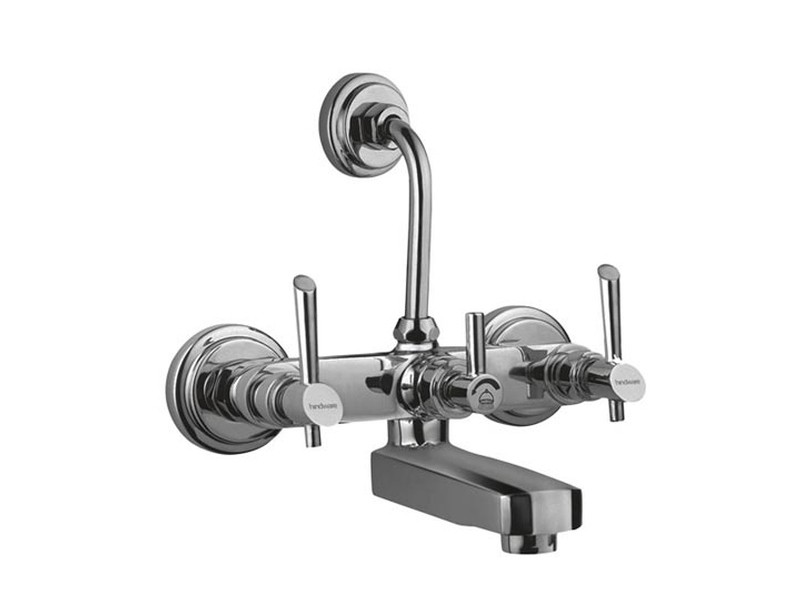 Wall mixer with provision for over head shower with 115 mm long bend pipe