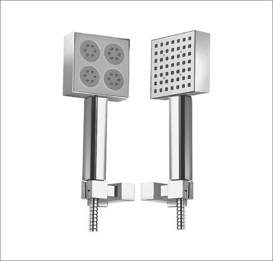 2 flow square hand shower