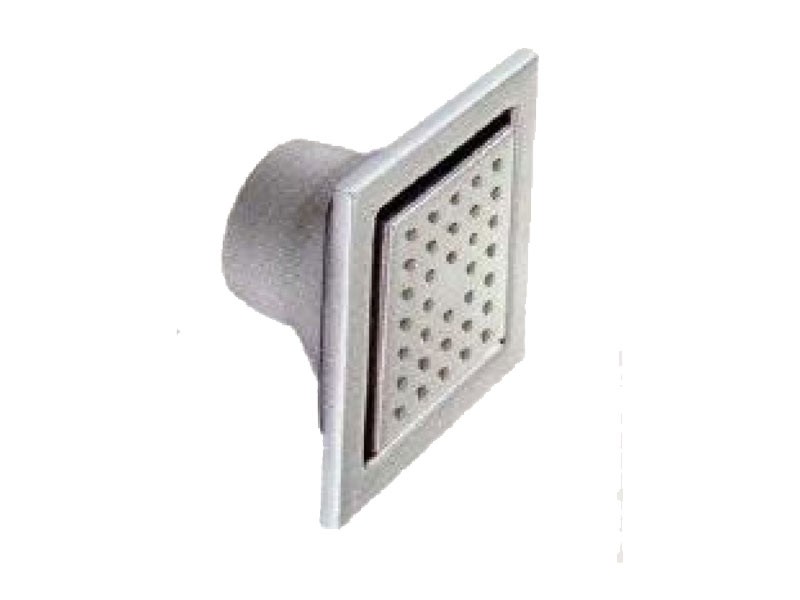 body shower 120 mm dia square shape (brass0