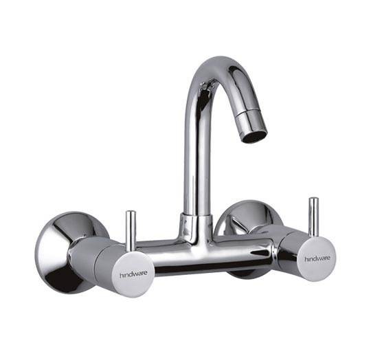sink mixer with swivel spout (wall mounted)