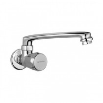 sink cock with swivel casted spout (wall mounted)