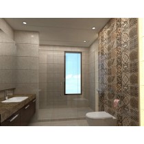 Bathroom Design - Floral tiles 