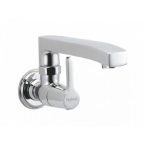 sink cock with swivel casted spout (wall mounted)