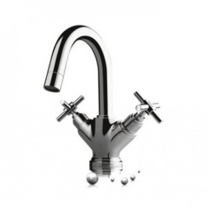 Center hole basin mixer w/o popup waste
