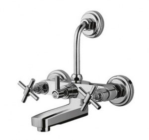 wall mixer with hand shower arrangement (crutch)