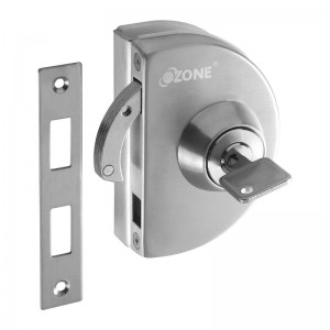 Ozone Hardware - Glass Door Lock with Strike plate
