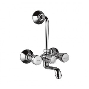 wall mixer with provision for overhead shower with 115 mm long bend pipe