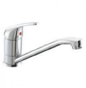 sink mixer swivel spout 450 mm long braided hose  (table mounted)