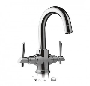 Center hole basin mixer w/o popup waste