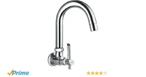 Sink cock with normal swivel spout (table mounted)