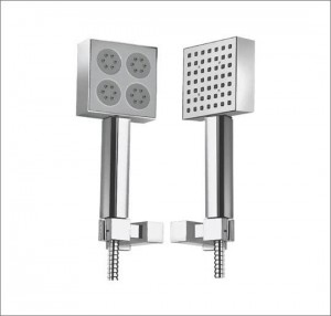 2 flow square hand shower
