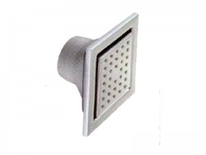 body shower 120 mm dia square shape (brass0