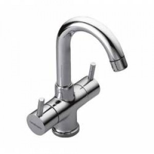 Center hole basin mixer w/o popup waste