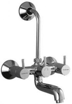 wall mixer with provision for overhead shower with 115 mm long bend pipe
