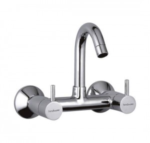 sink mixer with swivel spout (wall mounted)